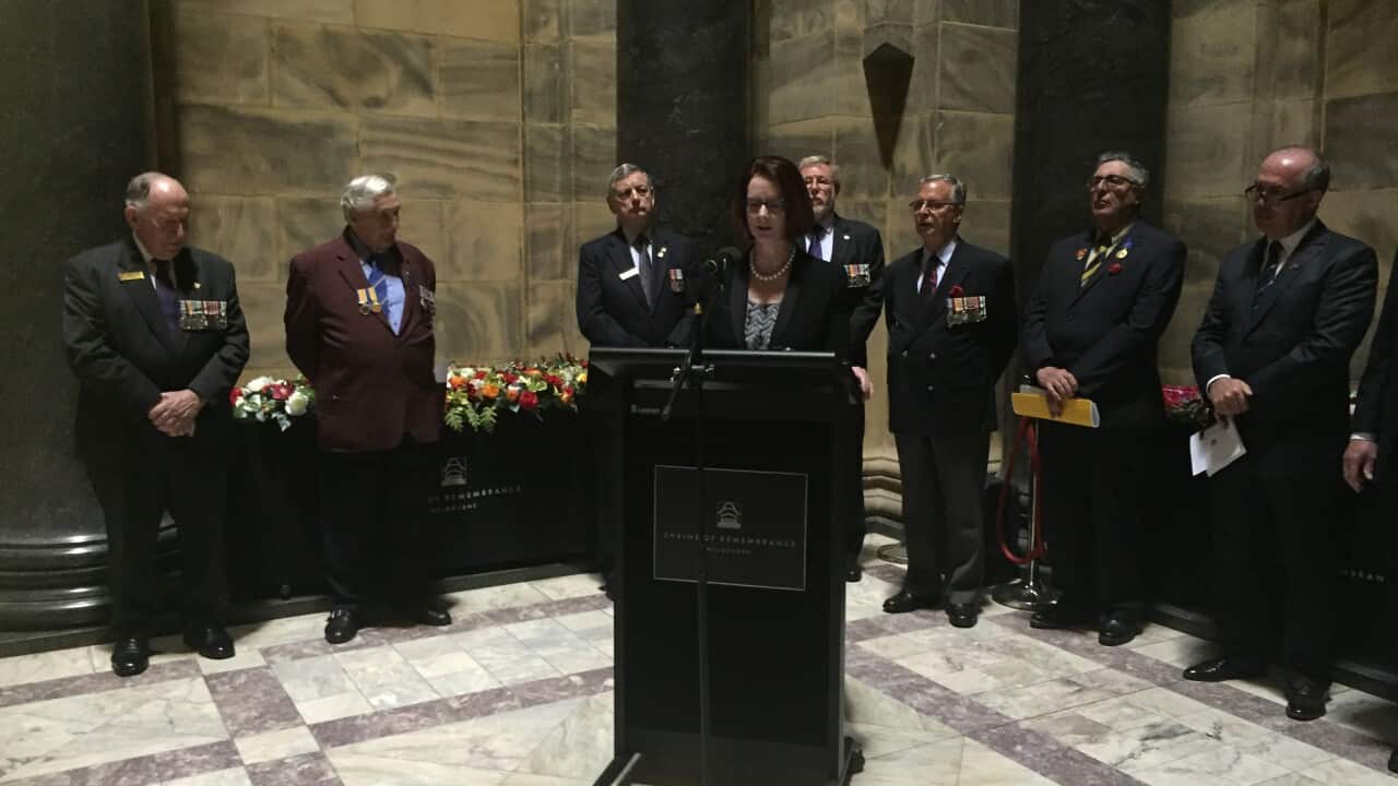Ceremony to mark the end of the war at Gallipoli