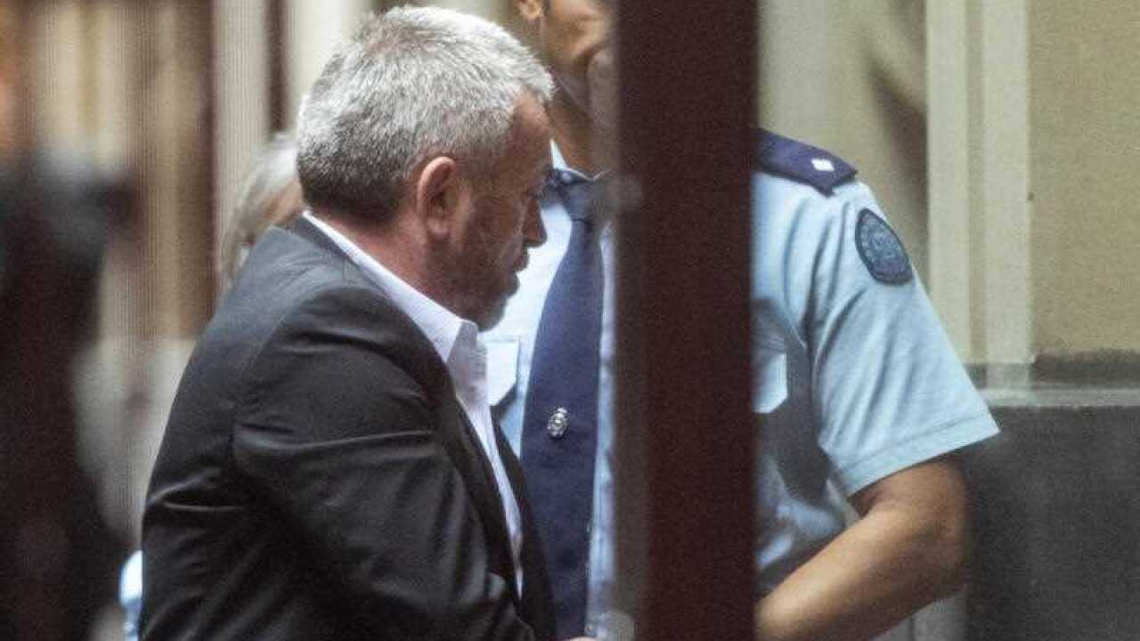 Borce Ristevski arrives at Melbourne Supreme Court. He will spend almost a decade behind bars over the death of his wife.