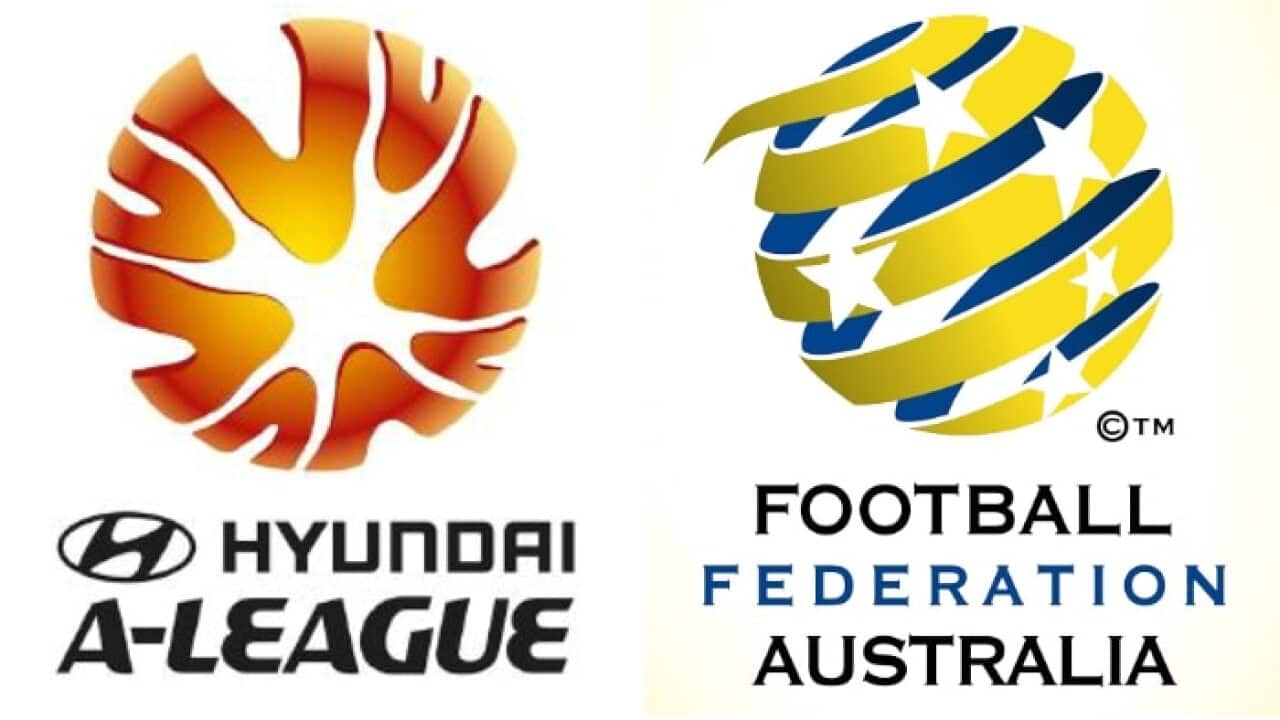 A-League and FFA logos