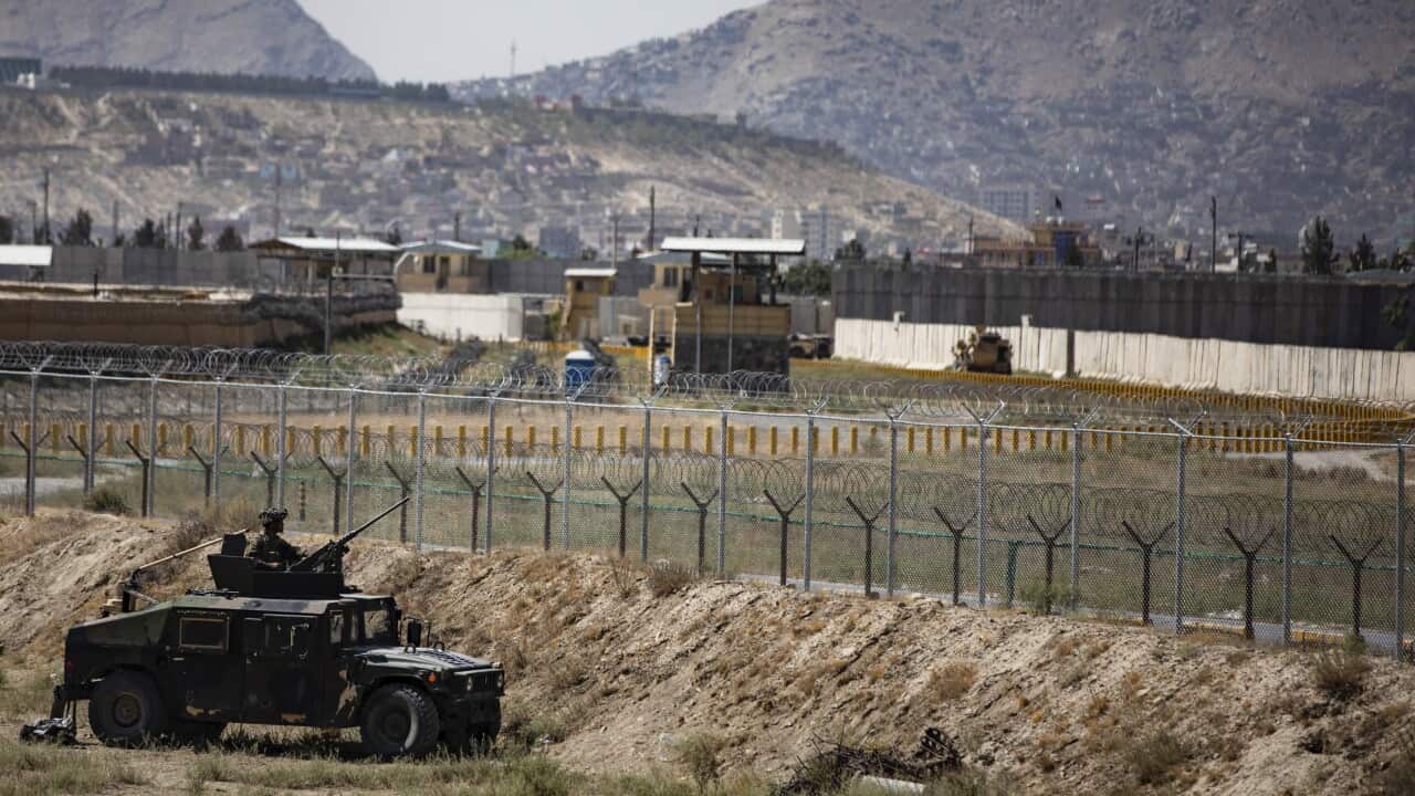 In this image provided by the Department of Hamid Karzai International Airport in Kabul, Afghanistan, Wednesday, Aug 25, 2021.