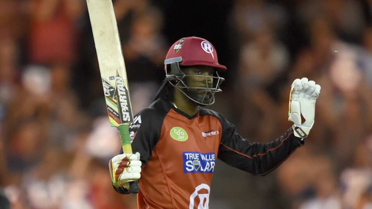 Melbourne Renegades star Chris Gayle