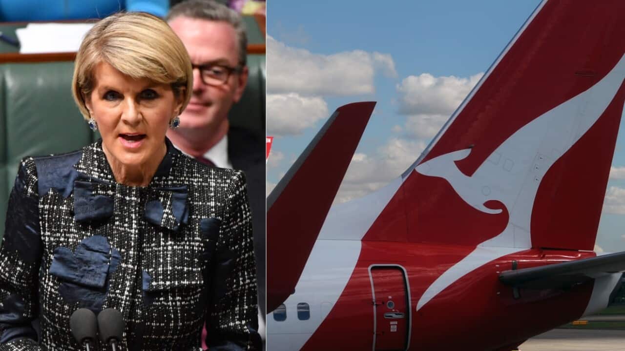 File image Qantas aircraft seen at Sydney International Airport, Sydney, Friday, April 7, 2017.