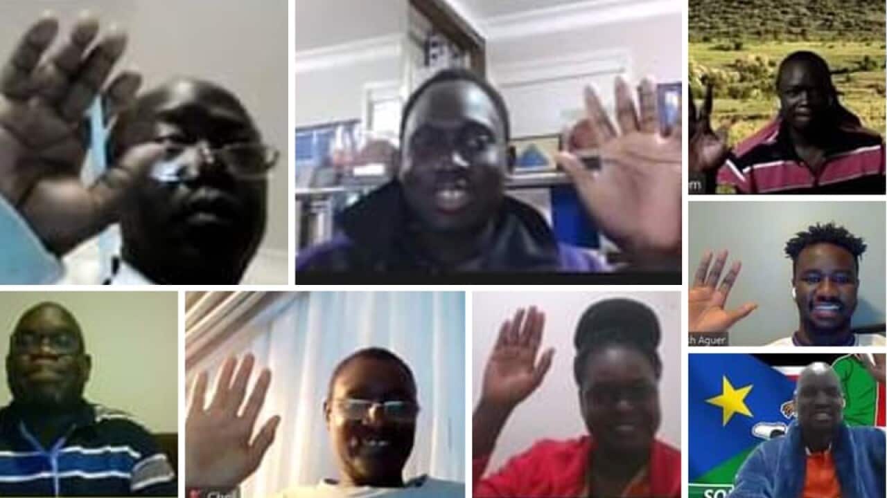 Screenshot from Zoom meeting from the taskforce members