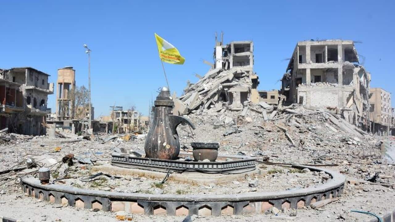 Central Raqqa after its liberation