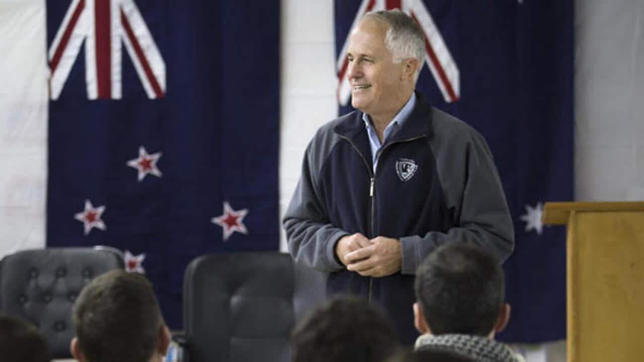 File: Prime Minister Malcolm Turnbull visits Australian Defence Force servicemen and women in Iraq. (Instagram / Malcolm Turnbull)