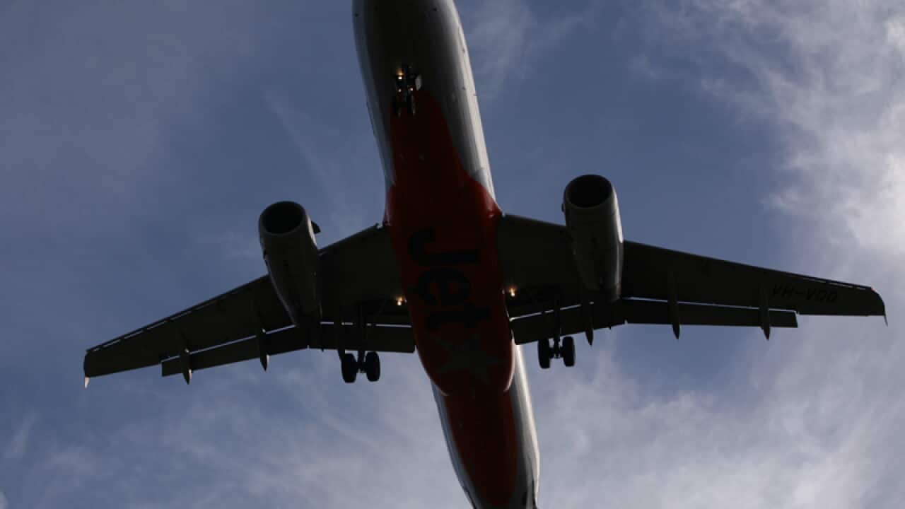 A Jetstar twin engine jet
