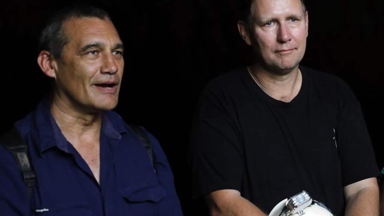 Craig Challen (L) and Richard Harris