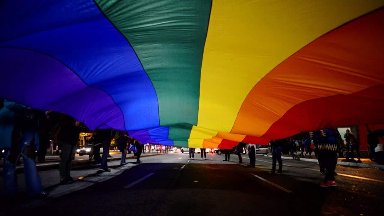 Groups linked to the LGBT movement protesting in Brazil