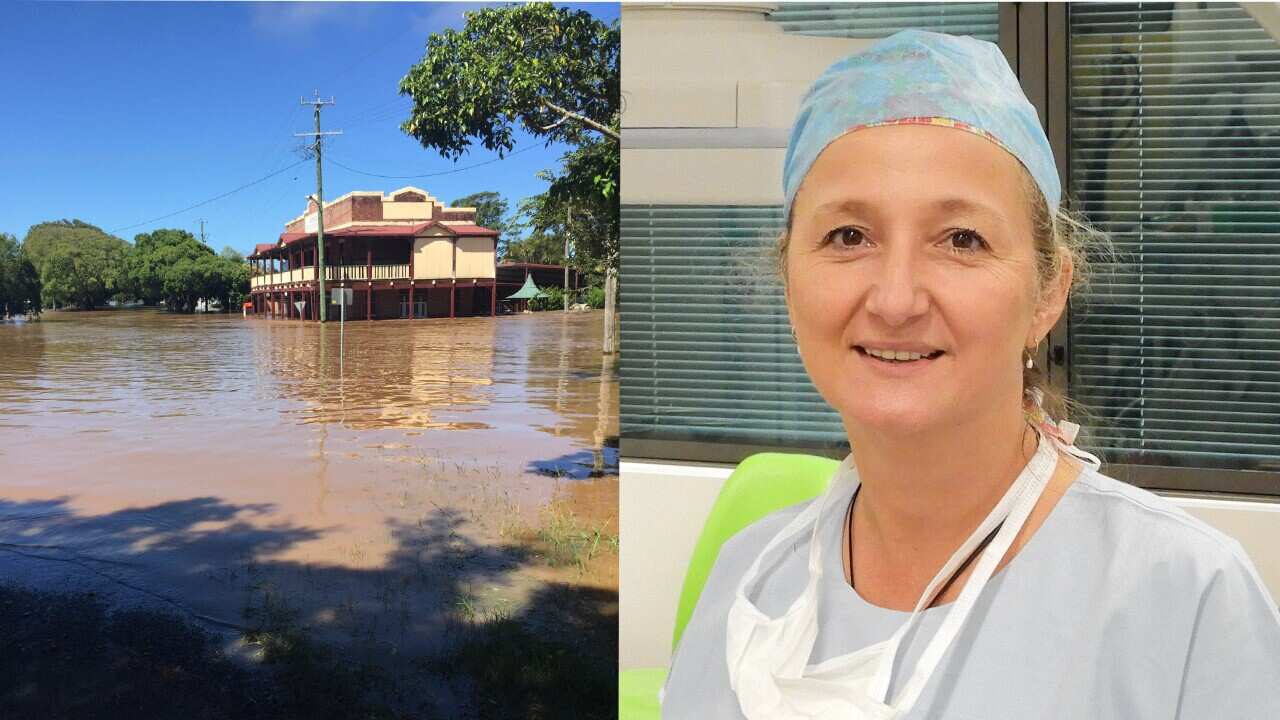 Flooded Ballina and Dr Sue Velovski, surgeon who operates in Ballina and Lismore hospitals