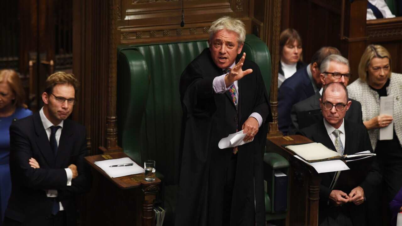 Speaker of the House of Commons John Bercow during the debate