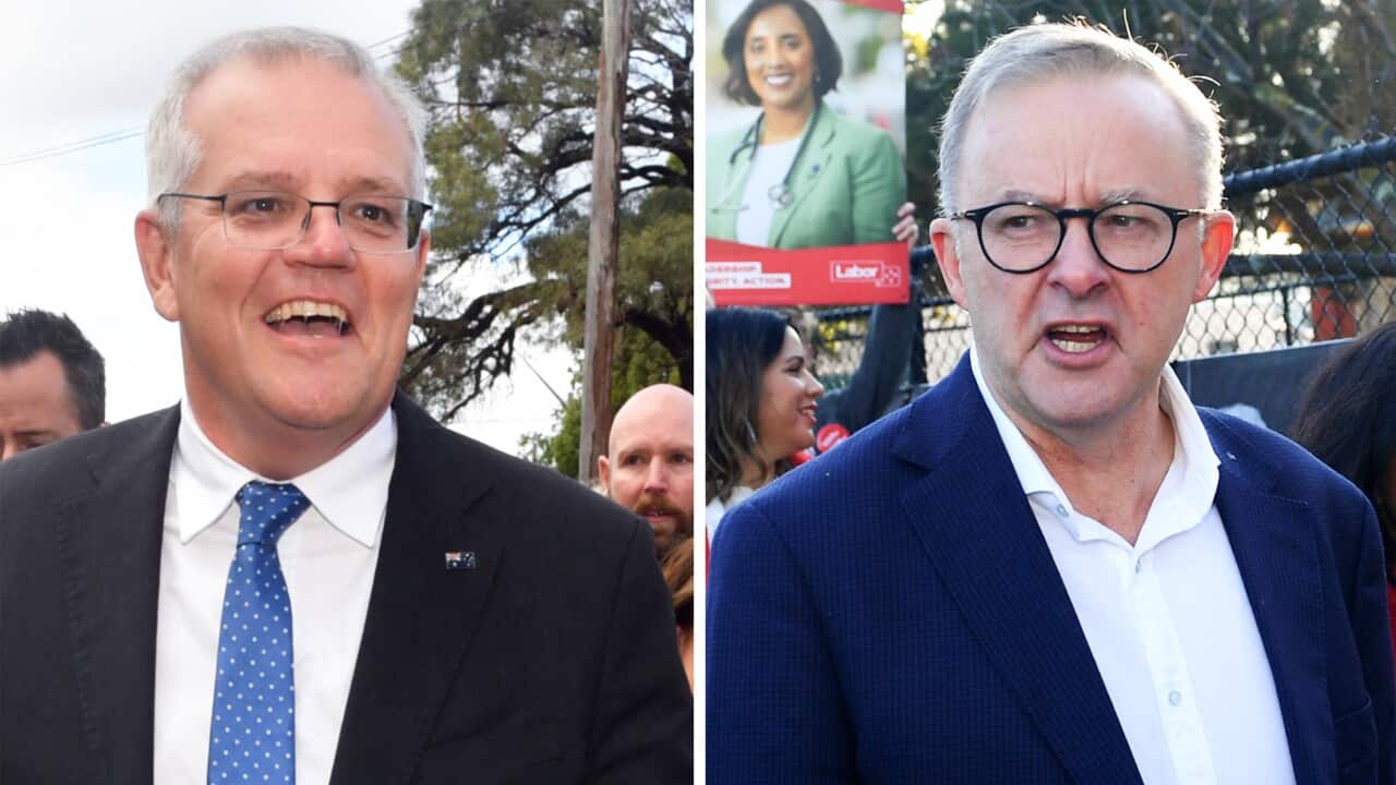 ELECTION22 ELECTION DAY SCOTT MORRISON ANTHONY ALBANESE