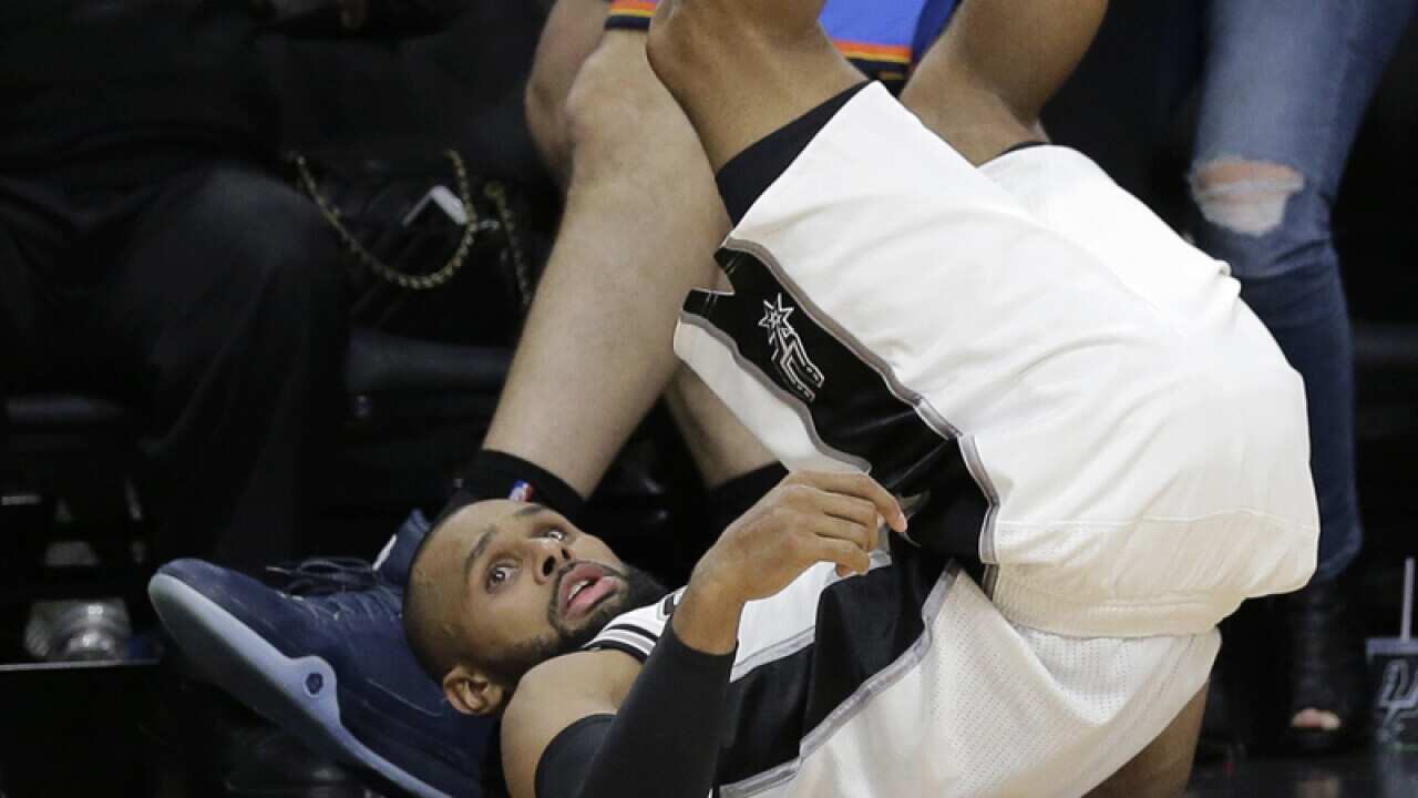 San Antonio Spurs' Australian player Patty Mills