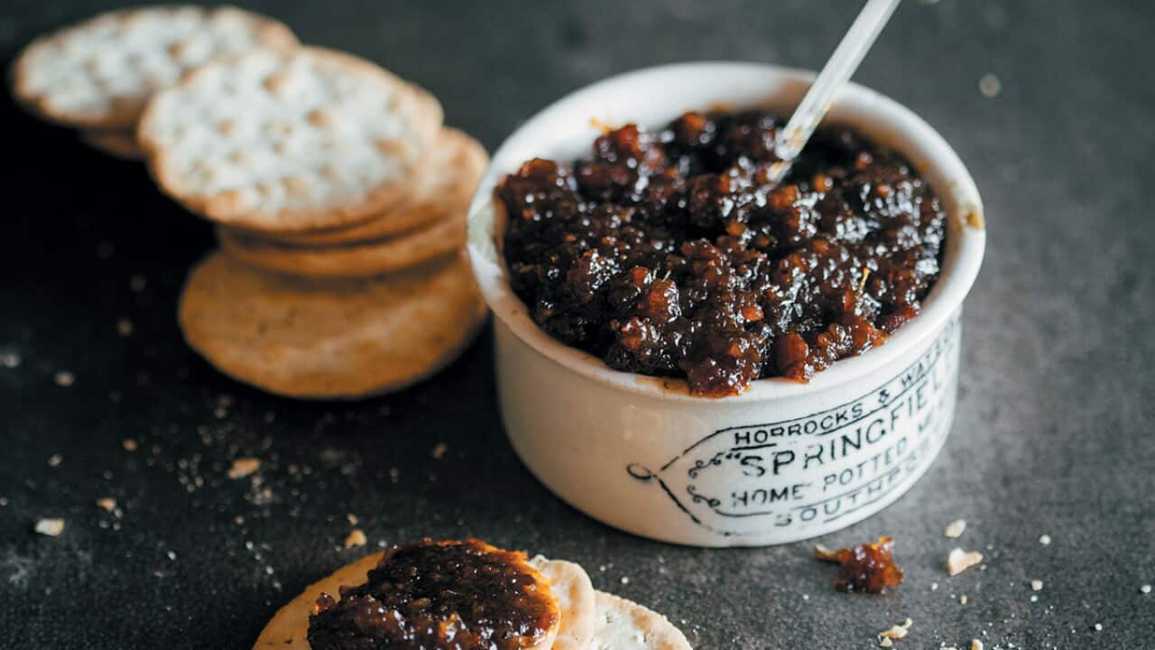 Bacon, beer and rosemary jam