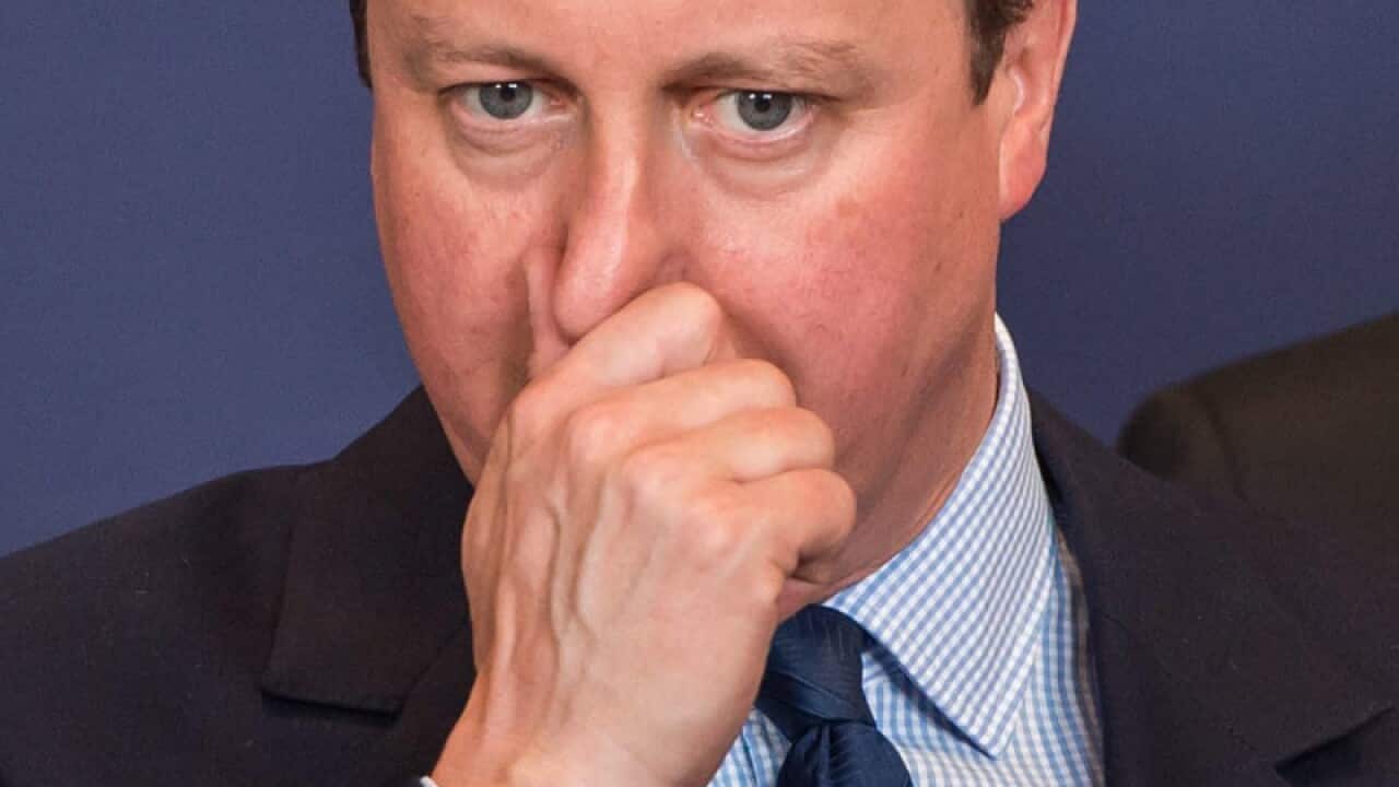 British Prime Minister David Cameron in Brussels