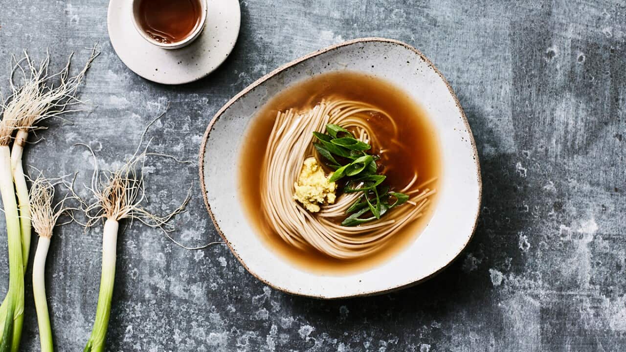 Soba noodles with ankake broth