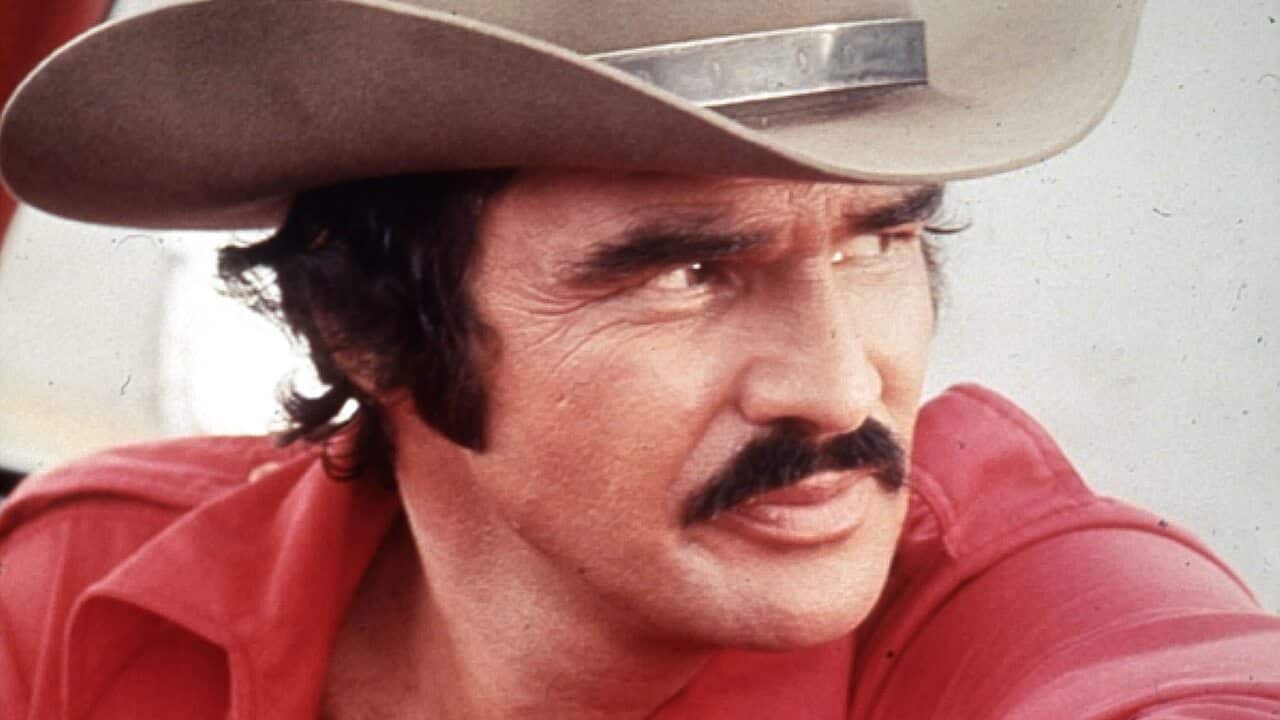 Burt Reynolds starring in 'Smokey and the Bandit' in 1977