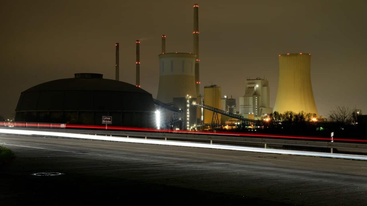 A gas-fired power station near Hanau in Germany