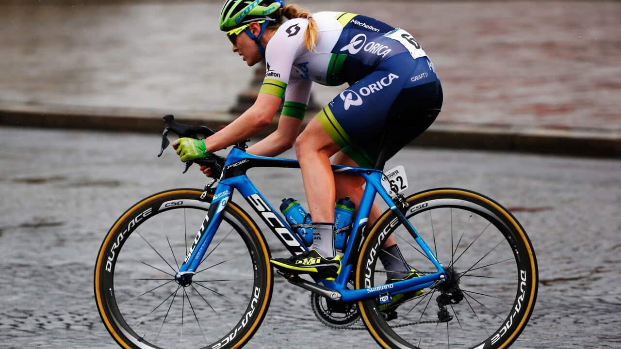 Gracie Elvin in action at La Course by Le Tour de France, another event that has responded to the call for increased exposure and opportunities for female cyclists