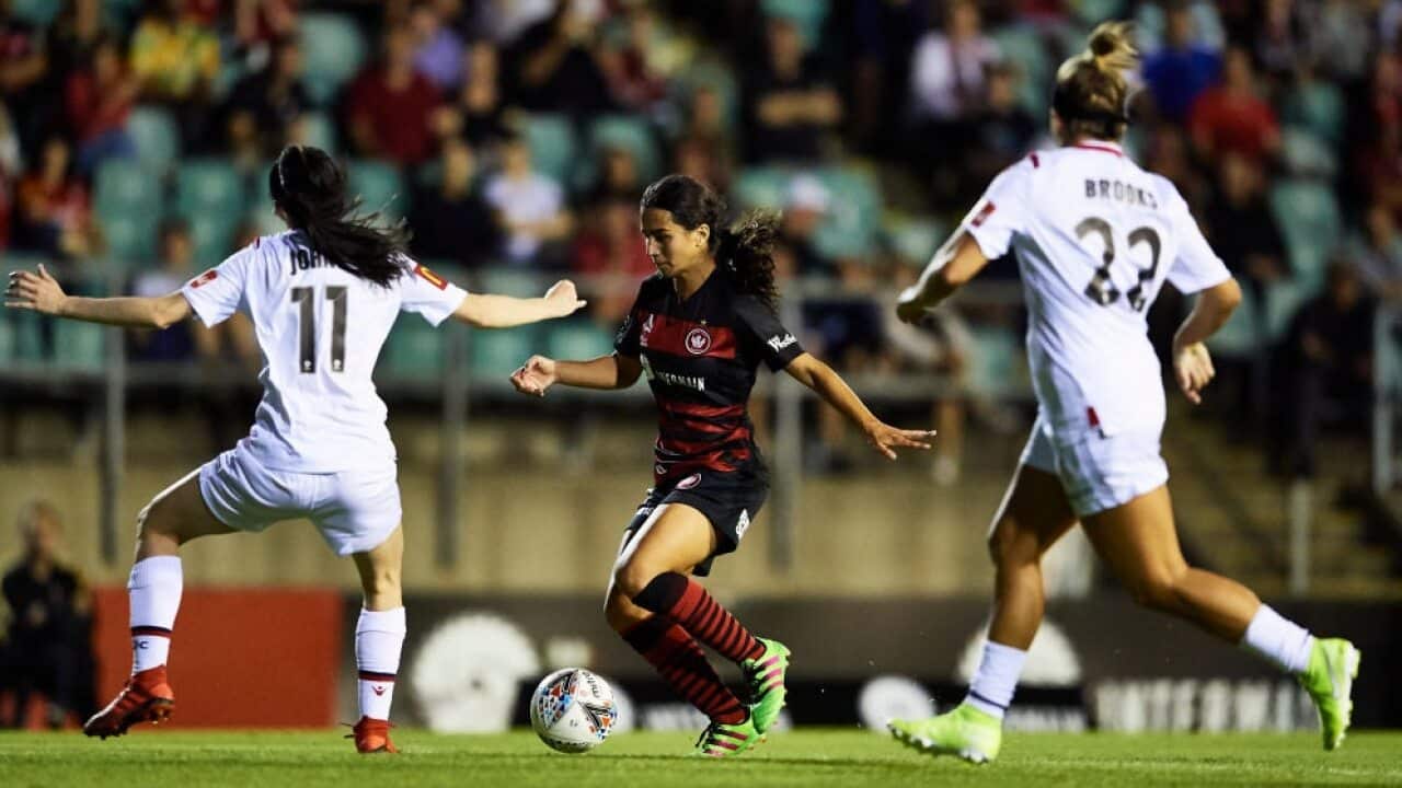 Vesna Milivojevic during her stint with the Western Sydney Wanderers in 2019