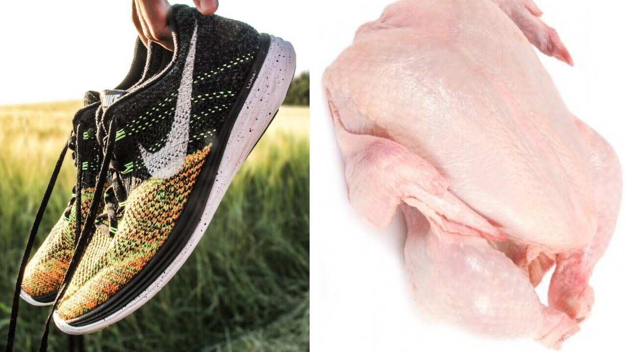 In the Philippines, someone swapped a pair of Nike slip-on shoes for a whole dressed chicken on an online bartering site.