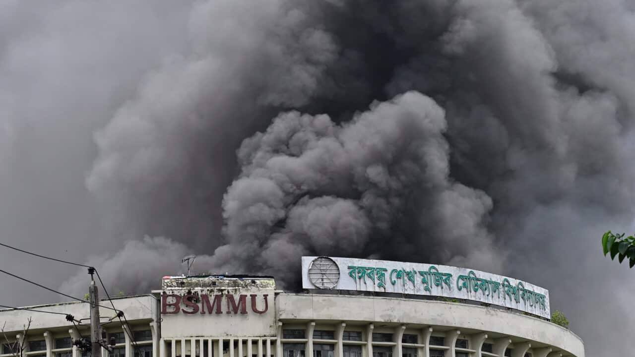 Protesters get injured after anti-quota protests in Dhaka, Bangladesh - 4 Aug 2024