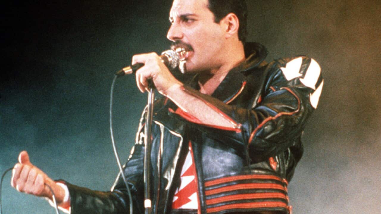 Queen frontman Freddie Mercury