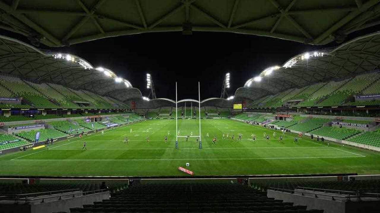 Round 3 NRL match between the Melbourne Storm and the Canberra Raiders at AAMI Park in Melbourne, Saturday, May 30, 2020.