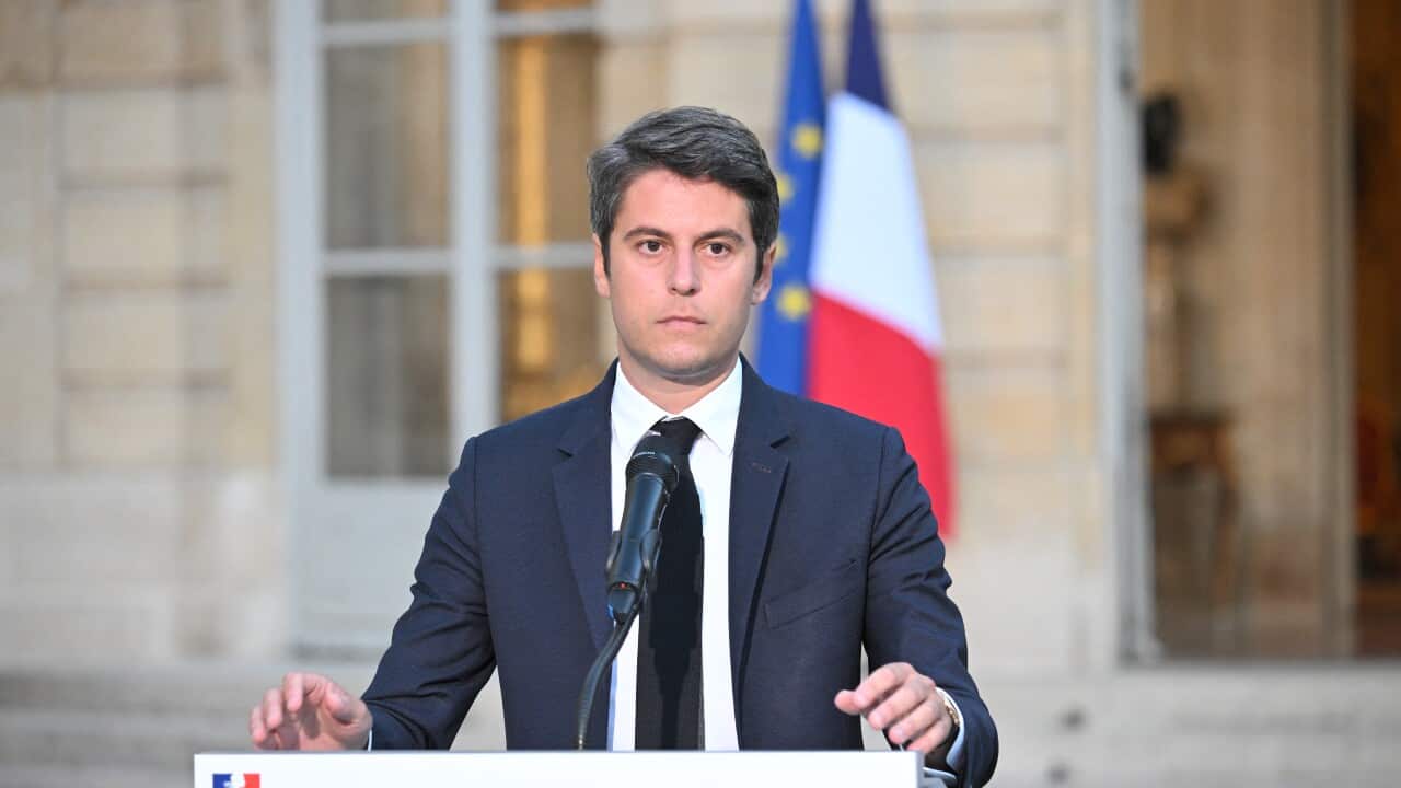 Gabriel Attal after results of the 2nd round legislative elections in Paris
