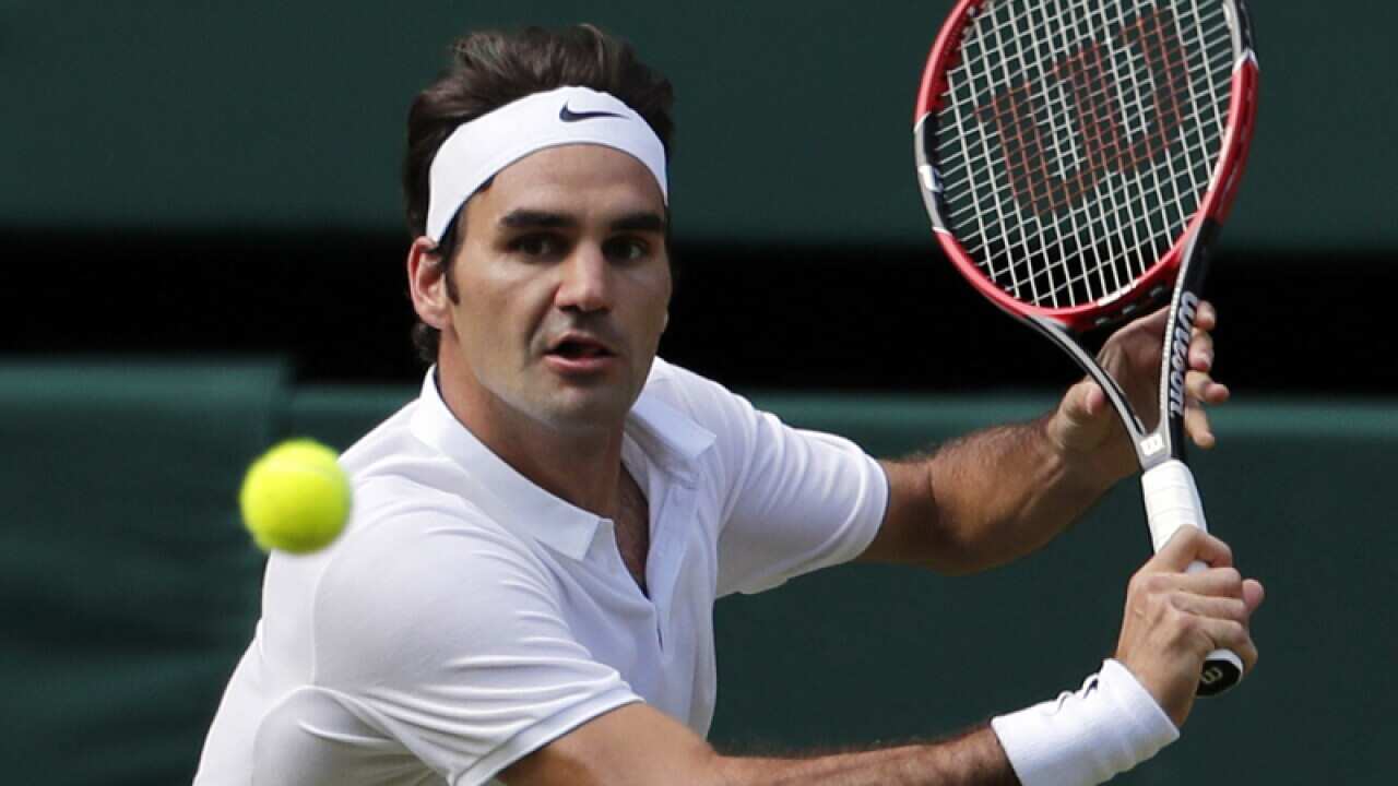 Swiss tennis player Roger Federer