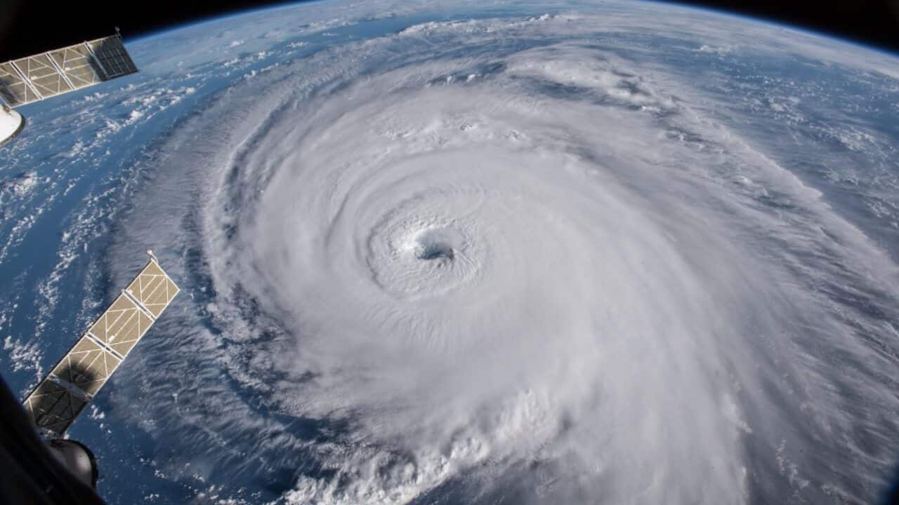 A view of Hurricane Florence from the International Space Station