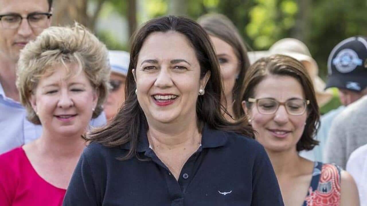 Queensland Premier Annastacia Palaszczuk remains confident she will form a majority government.