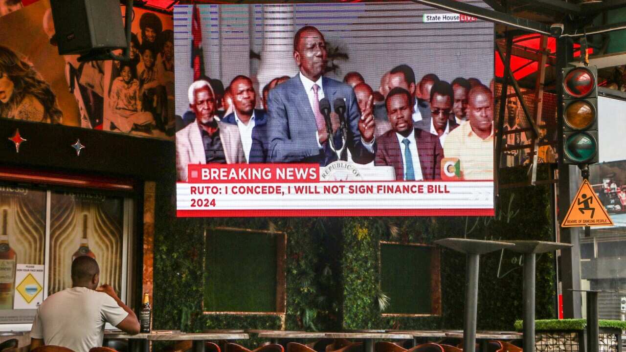 President William Ruto withdraws the tax bill after countrywide protests in Nairobi, Kenya - 26 Jun 2024