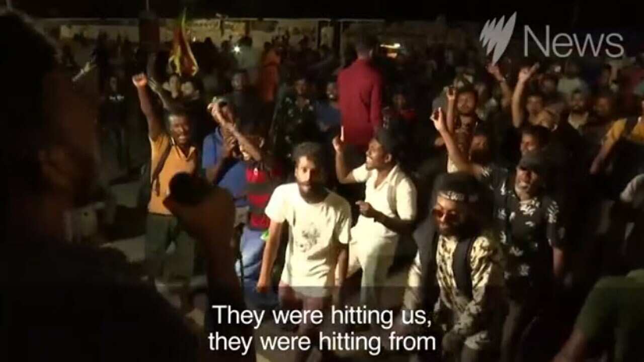 Sri Lankan protesters celebrate president's letter of resignation