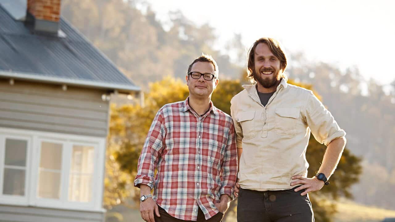 Paul and Hugh at River Cottage