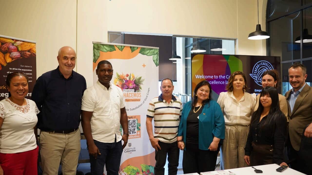 La delegazione di Peace Flavours alla Città del Cioccolato.