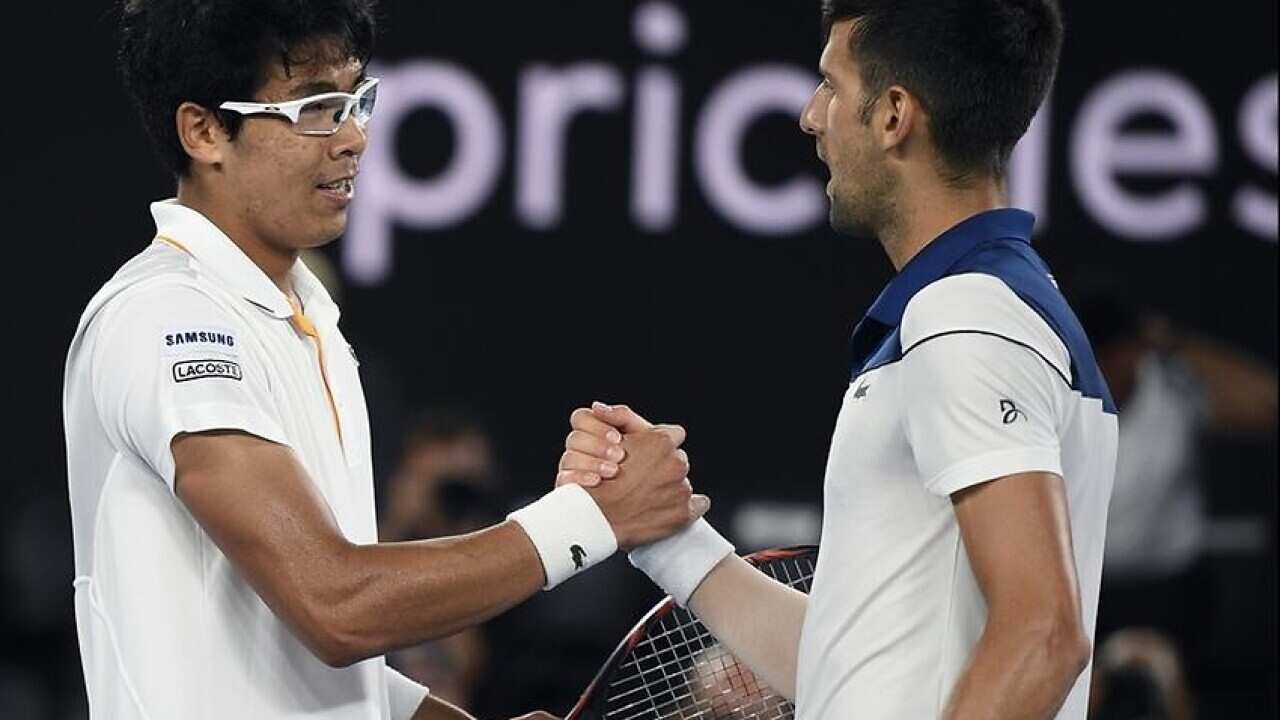 Chung Hyeon has said Novak Djokovic is his idol after he beat the Serb at Melbourne Park.