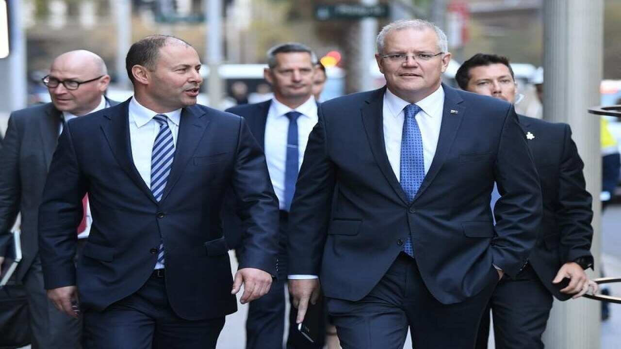 Prime Minister Scott Morrison and Treasurer Josh Frydenberg