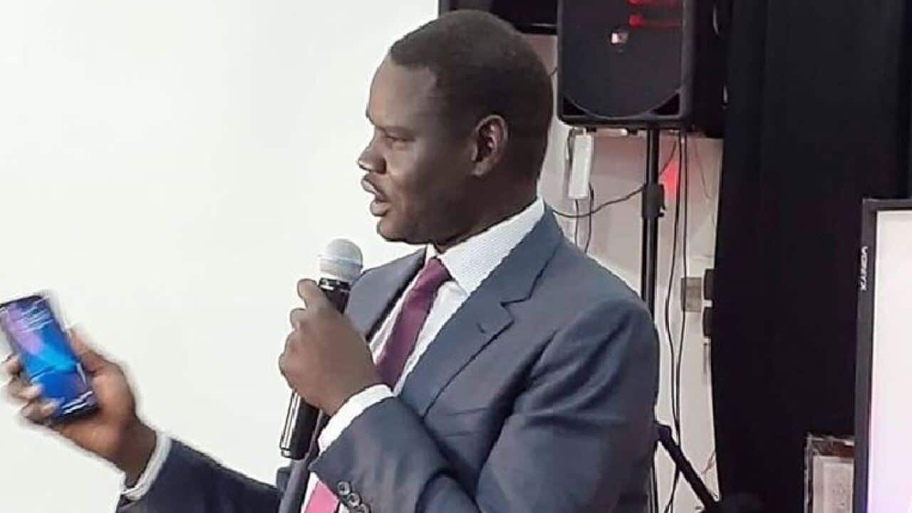 Bol Aweng Machar the Chairman of Dinka Community Union of Victoria