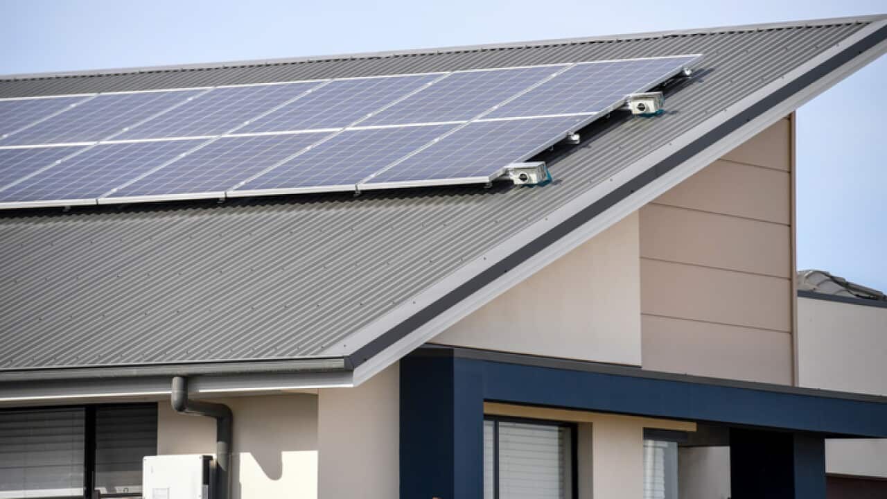 Solar panels on a Sydney home