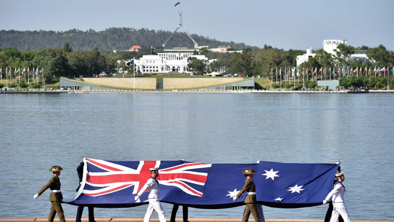 Australia Day Citizenship Ceremony and Flag Raising event in Canberra in 2019