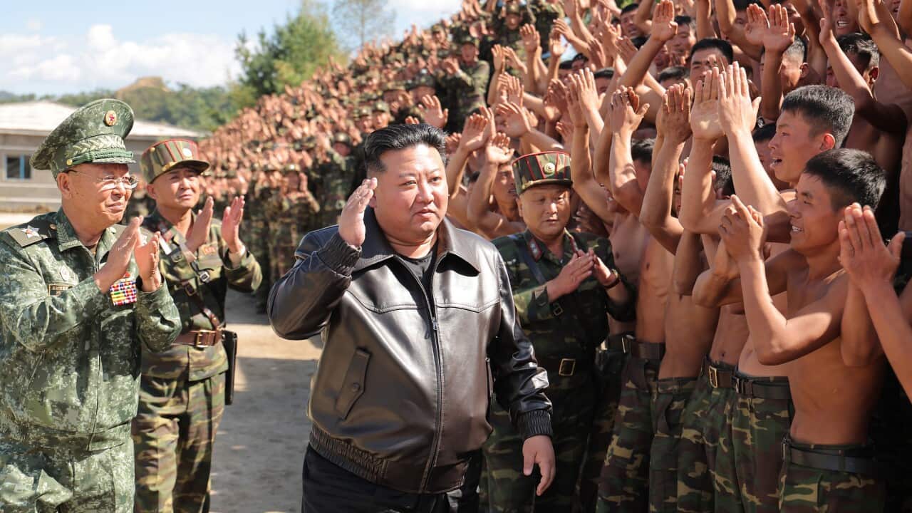 North Korean leader Kim Jong Un inspects training base of special operations unit of the Korean People's Army