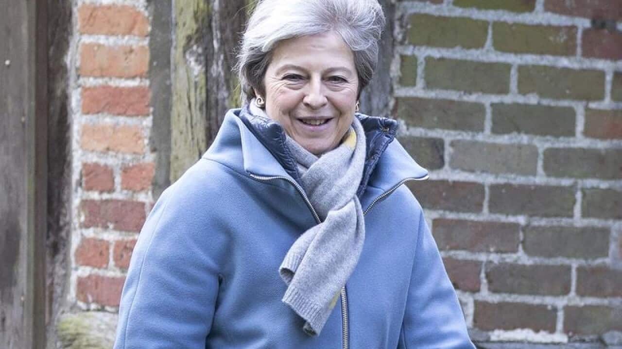 Theresa May attend church