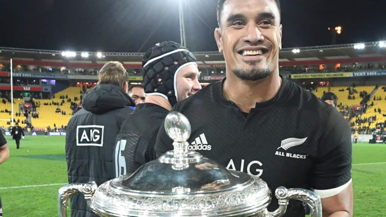 Jerome Kaino of New Zealand
