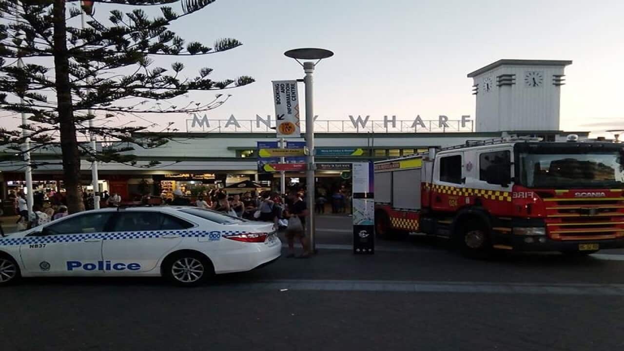 Emergency services at Manly Wharf