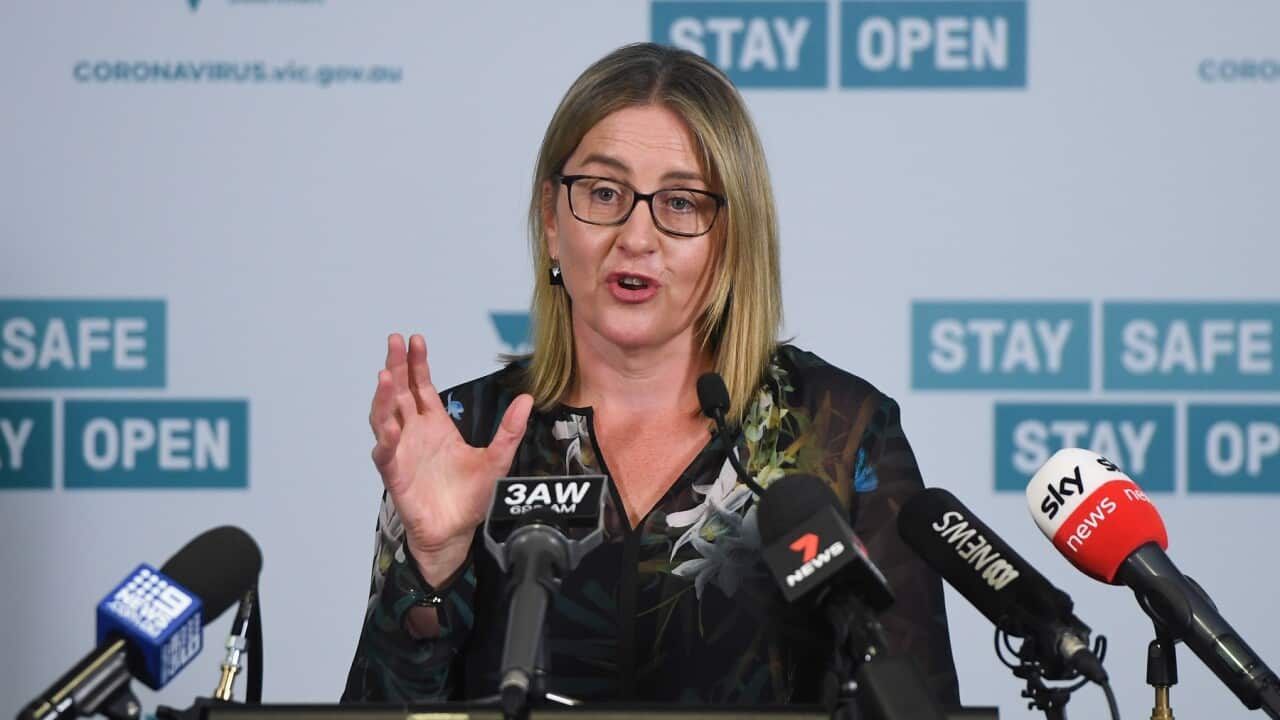 Acting Victorian Premier Jacinta Allan addresses the media during a press conference in Melbourne