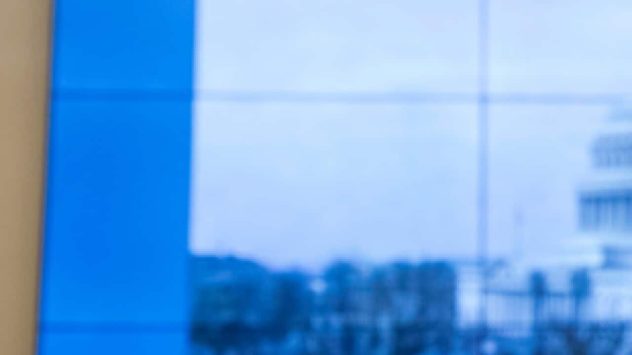 Facebook CEO Mark Zuckerberg testifying before a House Energy and Commerce hearing on Capitol Hill in Washington in April (AAP)