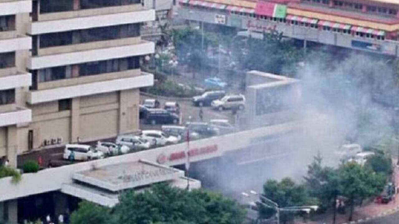 A terror attack launched in the Thamrin region of Jakarta, 14/01/2016.