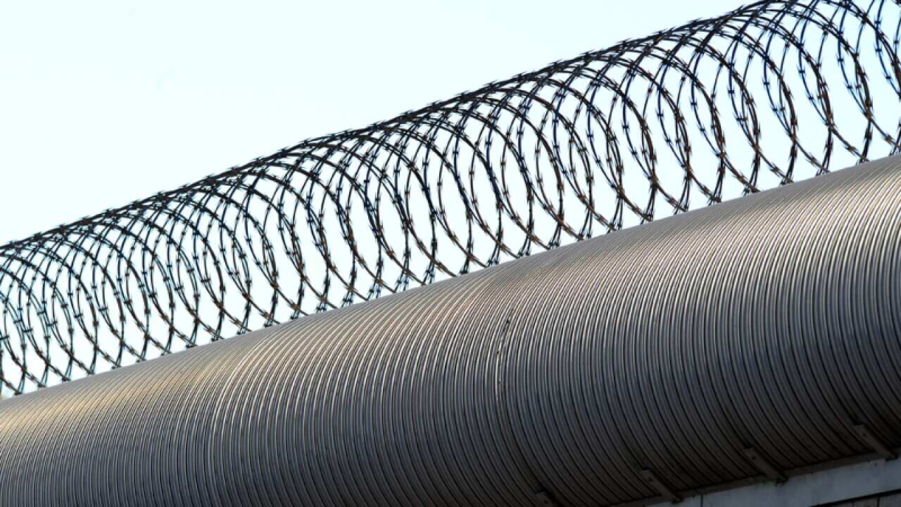 A fence at a remand centre