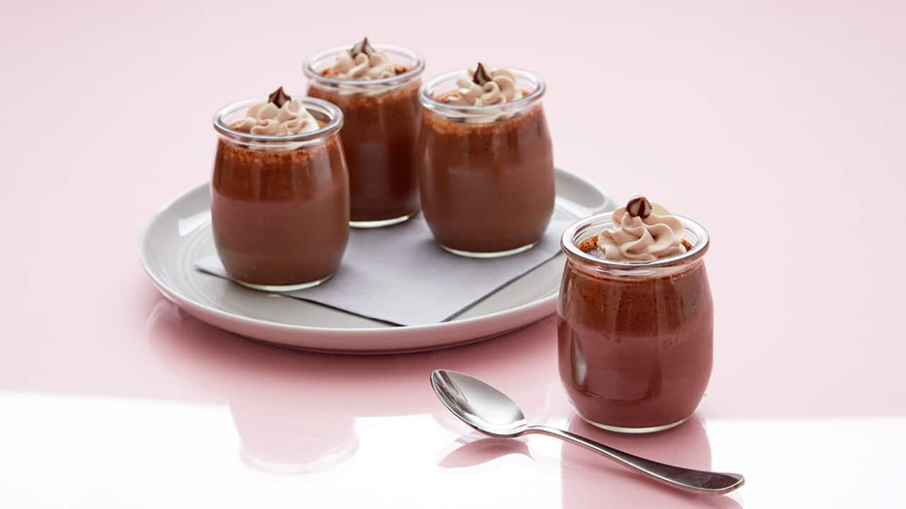 Malted milk chocolate pots de crème