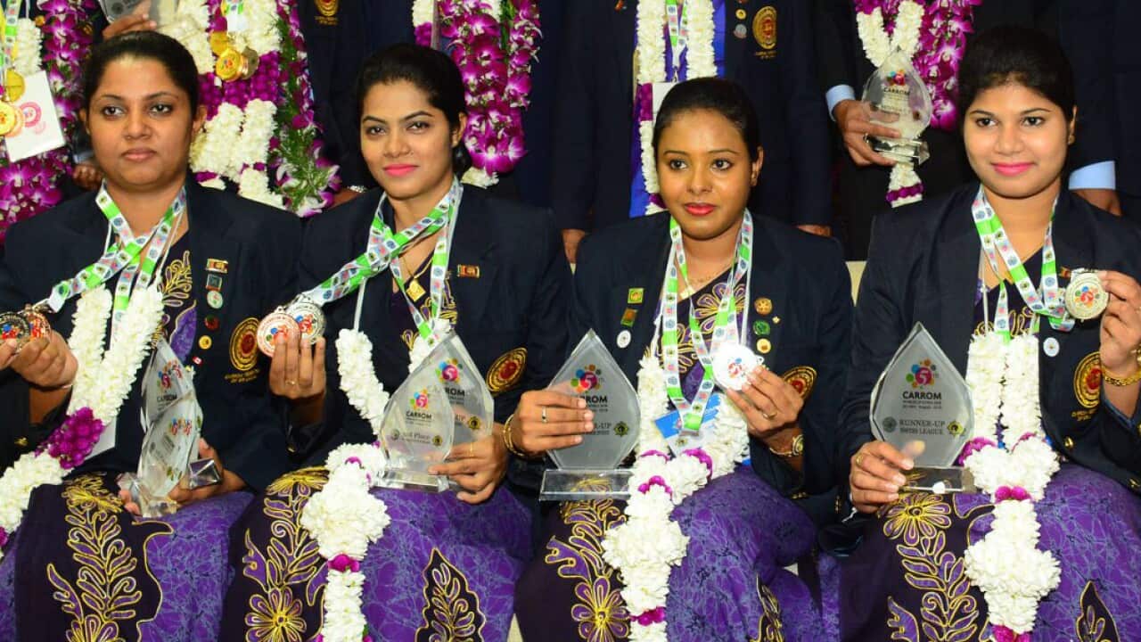 Sri Lanka Women's Carrom Team
